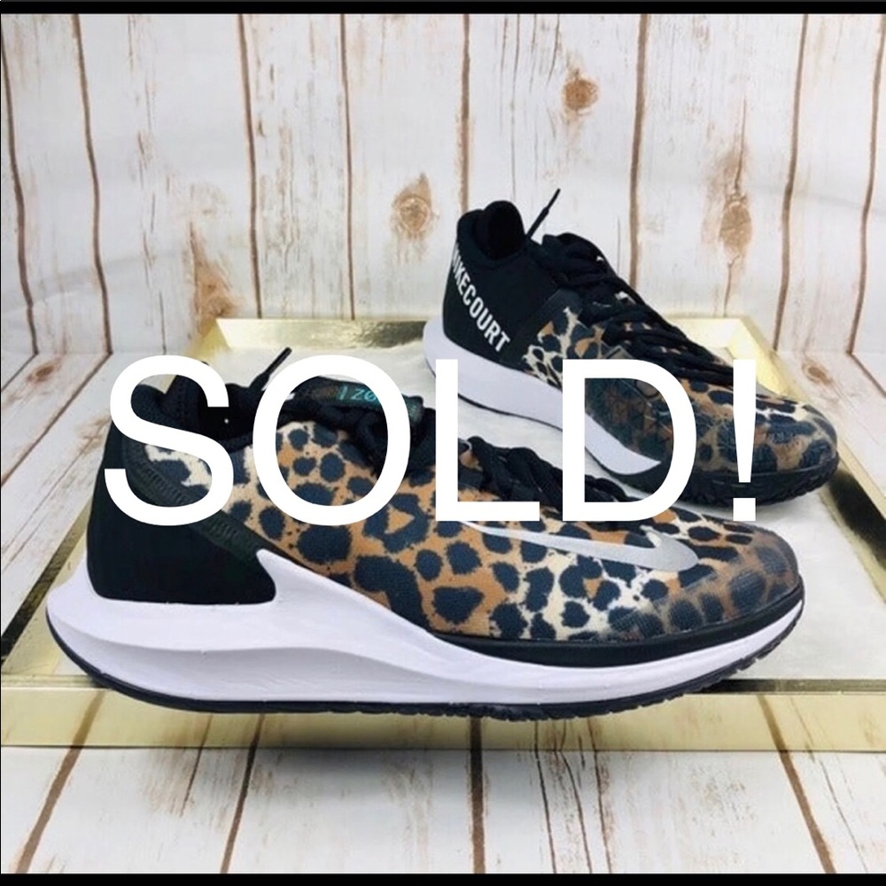NIKE Women's Court Air Zoom Zero HC 'Cheetah Print